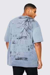 Impression personnalisée Stone Wash Stone Washed surdimensionné graphique rue plaine coton hommes t-shirts 100% coton sur la taille adulte t-shirts - Product Image 5