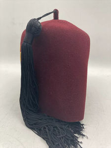 Shriners Fez <b>Hat</b> Vintage Tassel <b>Pin</b> Mason Masonic Maroon Gold Freemasons Masonic <b>Hat</b> High Quality Custom Best Sale Hot Fezz - Product Image 3