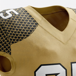 Conjunto de Uniforme de Fútbol Americano, Tops Bordados Profesionales, Talla Grande, 100% Poliéster - Product Image 4