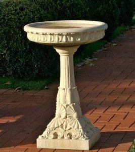 Marbre pierre extérieur bain d'oiseau jardin meilleur moderne marbre grès bain d'oiseau ornement de jardin piédestal aménagement paysager - Product Image 2