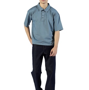 เสื้อโปโลผ้าฝ้ายพรีเมียมสำหรับผู้ชาย สวมใส่สบายๆ ในฤดูร้อน แขนสั้น แฟชั่นทันสมัย ผลิตโดย BS 2027 - Product Image 3