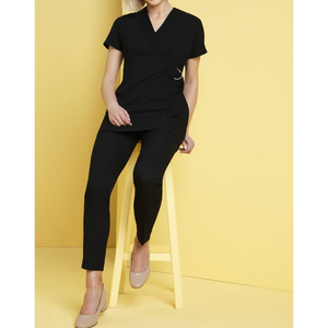 Traje de uniforme de esteticista para trabajo, Túnica de masaje tailandés para mujer, conjuntos de uniformes de Spa en algodón para salones de belleza y uniformes de spas - Product Image 5