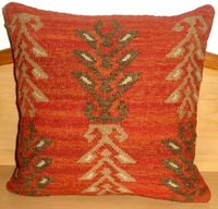 Handgefertigter Traditioneller Boho Vintage Quadratischer Gewebter Baumwoll-Kissenbezug Durry Kilim Design Maßgefertigt für Heim- und Hotelgebrauch Antistatisch
