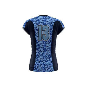 Camiseta de Voleibol de Diseño Personalizado, Manga Corta, Transpirable, de Secado Rápido, 100% Poliéster, Unisex, para Todas las Temporadas, Marca OEM - Product Image 2