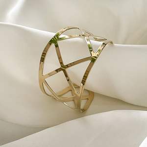 <b>Metal</b> Tissue Holder Stand Luxury Gold Napkin Holder <b>for</b> Home Kitchen Wedding Restaurant Dining Table Supplies - Product Image 4