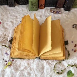 วารสารหนังวินเทจขนาดใหญ่ทำมือโบราณโบราณขอบกระดาษสวนสวยดอกไม้สลักลายนูนหนังสือเงา DND - Product Image 4
