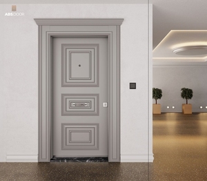 ABSDOOR BLUME Porte en acier élégante, intérieure, sécurisée, entrée d'appartement, manuelle, isolation phonique, haute durabilité, garantie de 3 ans - Product Image 3