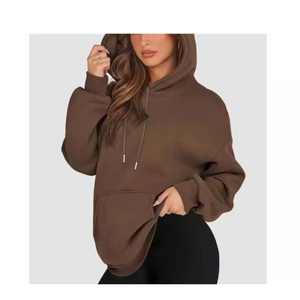 Sweat-shirt long à manches longues pour femme, en coton ample et respirant, style streetwear d'hiver, avec un design imprimé de lettres - Product Image 1