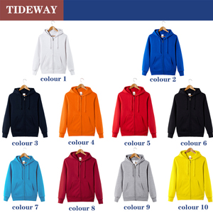 Sudadera con cremallera bordada Sudadera con capucha Jersey personalizado impresión personalizada sudaderas con cremallera - Product Image 3