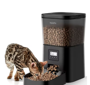 1000% Automatic <b>Cat</b> Food Dispenser: Automatic <b>Cat</b> <b>Feeder</b>- 4L <b>Timed</b> Pet <b>Feeder</b> 1-6 - Product Image 2