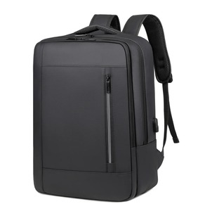 Custom Logo Anti-Theft Waterproof Business Backpack USB Port TSA Laptop Compartment Oxford Fabric Ergonomic Padding Zipper OEM - Product Image 1