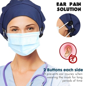 Gorro Quirúrgico de Algodón para Uso Diario, Unisex, Ajustable, para Hospital, Enfermera, Médico, Ligero, Transpirable, OEM - Product Image 3