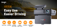 Boîte noire de voiture mini 4K à double objectif avant et arrière, enregistreur vidéo de conduite avec Wifi GPS FHD vision nocturne