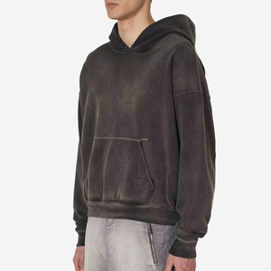 2025 Wholesale Pullover Heavyweight 100% Cotton Men Custom Embroidery Logo 500 Gsm Blank French <b>Terry</b> Oversized <b>Bulk</b> Hoodies - Product Image 5