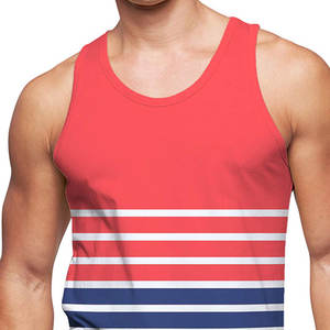 <b>High</b> Quality Men's Slim Fit Gym Tank <b>Top</b> Casual Hip Hop Breathable Fitness Wear Plus Size Option <b>Low</b> MOQ Plaid Polyester/Cotton - Product Image 5