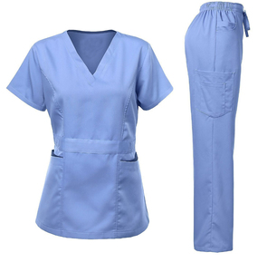 Uniformes Médicos Personalizados al por Mayor para Mujer, Conjuntos de Uniformes para Personal de Hospital y Enfermería, Tejido de Alta Calidad, Duradero, Spandex/Poliéster, Personalizable - Product Image 3