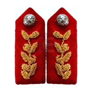 Parche de Gorget para Uniforme de Vestir, Color Rojo, al por Mayor, con Botones de Latón, Bordado a Mano, Ecológico, Marca Sihawk - Product Image 4