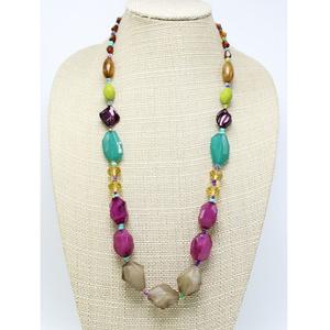 High Fashion Resin <b>Necklace</b> <b>Chunky</b> <b>Beads</b> Handmade Statement Jewelry - Product Image 2