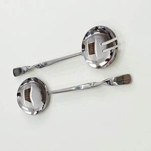 Ensembles populaires de serveur de salade en métal de conception avec la poignée de courbe pour épouser et faire la fête - Product Image 1