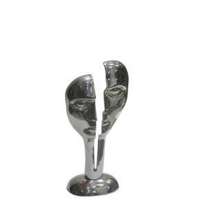 Sculpture de cerf en métal en aluminium statue abstraite décoration intérieure moderne pièces d'art élégantes parfaites pour les intérieurs et la décoration de bureau de luxe - Product Image 3