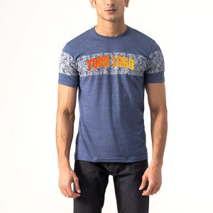 Camiseta Personalizada de Algodón 100% Tejido, Cuello Redondo, Manga Corta, Corte Regular, Negra, para Hombre, Transpirable - Product Image 1