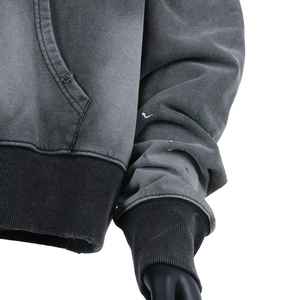 Sudaderas con Capucha Extra Grandes de Algodón Grueso Personalizadas, con Estampado Digital, Lavado Desteñido al Sol y Estilo Desgastado para Hombre - Product Image 2