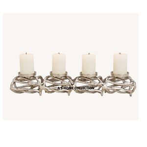 Portavelas de metal de aluminio con diseño de forma de asta rústica y perfecto para la decoración de vacaciones Cabin Lodge - Product Image 5