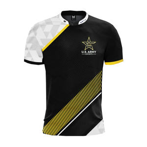Polo personalizado con diseño sublimado y logotipo de manga corta, estampado de tela sólida - Product Image 3