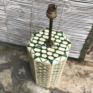 Lámpara de Incrustaciones de Hueso Premium, Lámpara de Mesa de Diseño Hecha a Mano para Sala de Estar, Dormitorio y Decoración de Hoteles, Tradebyd - Product Image 4