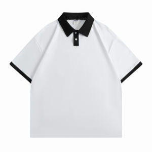 Camisetas de Golf para Hombre Bordadas Personalizadas de Alta Calidad al por Mayor 2024, de Poliéster/Algodón, Tejido Sólido, Corte Regular, Manga Corta - Product Image 2
