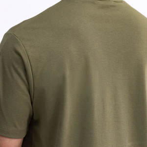 T-shirt pour homme en coton uni de couleur vert menthe, coupe ample, style streetwear, t-shirt d'été pour homme surdimensionné - Product Image 5