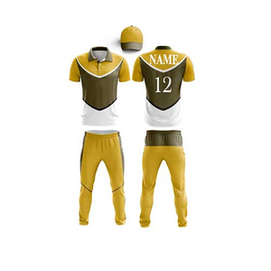 เสื้อเจอร์ซีย์และกางเกงโพลีเอสเตอร์100เปอร์เซ็นต์เครื่องแบบคริกเก็ตผลิตในปากีสถาน - Product Image 2