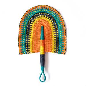Éventail à main en herbe de mer avec logo personnalisé, prix le plus bas, vente en gros, éventails à main en herbe de mer tissés à la main - Product Image 5