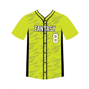 เสื้อเจอร์ซีย์เบสบอลพิมพ์ลายซับลิเมตกระดุมเต็มเม็ดระบายอากาศได้ดีผ้าตาข่ายแห้งเร็วปรับแต่งโลโก้ได้ไซส์ใหญ่พิเศษ - Product Image 2