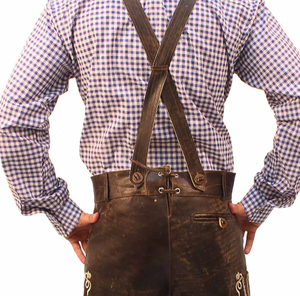 2024 hommes décontracté bavarois Oktoberfest Lederhosen Top vente 100% bio tricoté Shorts pour hommes - Product Image 3