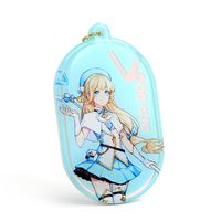 Breloques en acrylique personnalisées Vograce, imprimées avec des motifs d'anime, holographiques, opaques, porte-clés en acrylique