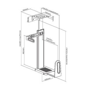 Powder-Coated Steel Frame PC Case Rack CPB-26 for <b>Computer</b> <b>Desks</b> - Product Image 6