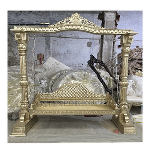Stunning Golden Wedding Stage <b>Swing</b> Manufacturer Ravishing Wooden <b>Swing</b> Wedding Stages Wedding <b>Swings</b> for Bride Groom Australia - Product Image 1