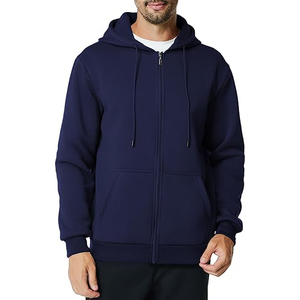 Sweatshirts à capuche zippés pour hommes, mode 2025, tendance OEM, sweatshirts personnalisés à fermeture éclair, vêtements de sport en coton décontractés, sweats à capuche en vrac - Product Image 2