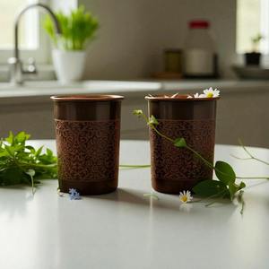 Vaso de Cobre Ayurvédico, Agua de Cobre para la Salud, Vaso de Cobre para Beber Agua, Juego de Vasos de Cobre Ayurvédicos, Agua de Cobre para la Salud - Product Image 1