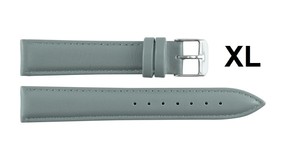 Bracelet de montre intelligent unisexe 670XL L gris en cuir de luxe avec boucle en acier inoxydable, souple et réglable, pièce de rechange pour montre - Product Image 5