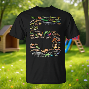 เสื้อยืดลายกิ้งก่าสำหรับเด็กอายุ 5 ขวบ ของขวัญวันเกิดครบรอบ 5 ปี ของขวัญส่วนตัวสำหรับเด็ก - Product Image 3