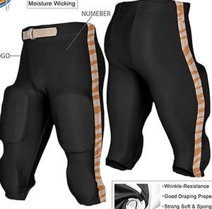 Pantalones de Fútbol Americano Cómodos y Transpirables Más Vendidos en 2026, Cierre Personalizado, Pantalones de Fútbol Americano con Servicio OEM - Product Image 3