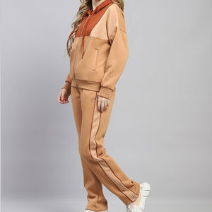 Conjunto Deportivo de Invierno para Mujer, Sudadera con Capucha y Pantalones Jogger, Ajuste Regular, Informal, para Ejercicio al Aire Libre - Product Image 2