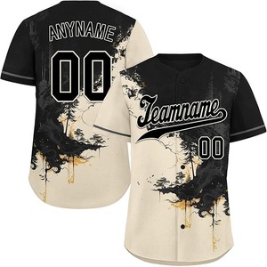 Maillot de baseball par sublimation OEM avec pantalon Maillot respirant léger en polyester 100% avec manches raglan - Product Image 2
