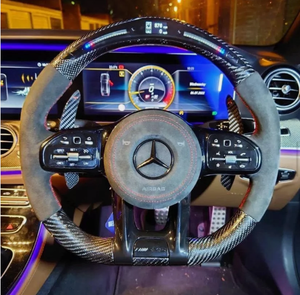 Volante LED de Carbono Personalizable de Calidad de Fábrica, Clase A/C/E/S/G, Plug & Play - Product Image 2