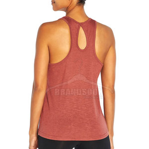 Débardeur sans manches décontracté pour femmes de conception OEM pour l'été vente en ligne de tissu tricoté respirant - Product Image 6