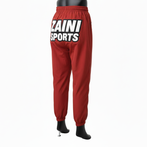 Pantalones Cortavientos para Mujer, Ligeros, Tejido de Poliéster, Diseño de Panel Lateral Rojo, Logotipo Personalizado con Transferencia de Calor - Product Image 5