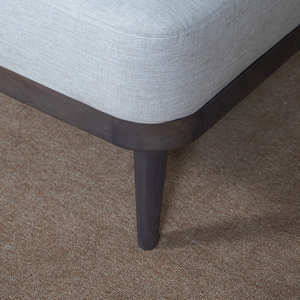 Fauteuil de salon Cordola moderne de style mi-siècle en teck massif avec dossier en bois, accoudoirs réglables, pour la maison, le bureau, l'école, le salon - Product Image 6