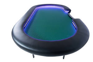 โต๊ะไพ่นกกระจอกปรับแต่งได้แบบหรูหราทันสมัยโต๊ะโป๊กเกอร์ทำจากไม้คาสิโนพับได้ - Product Image 4